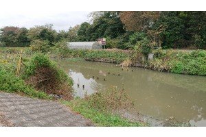 利根町惣新田の橋梁跡（ 2016年2月）