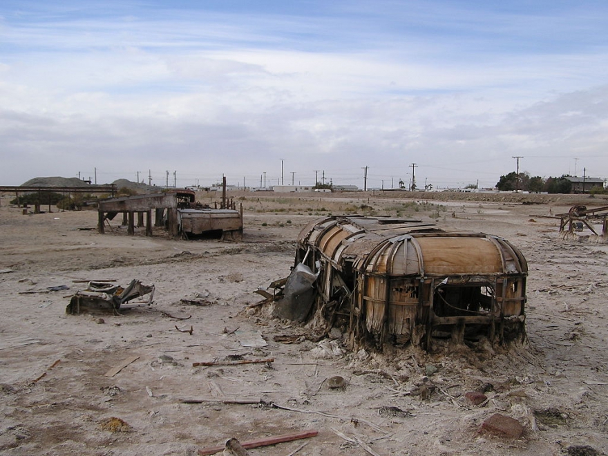 ボンベイ ビーチ Bombay Beach ソルトン湖 廃墟検索地図