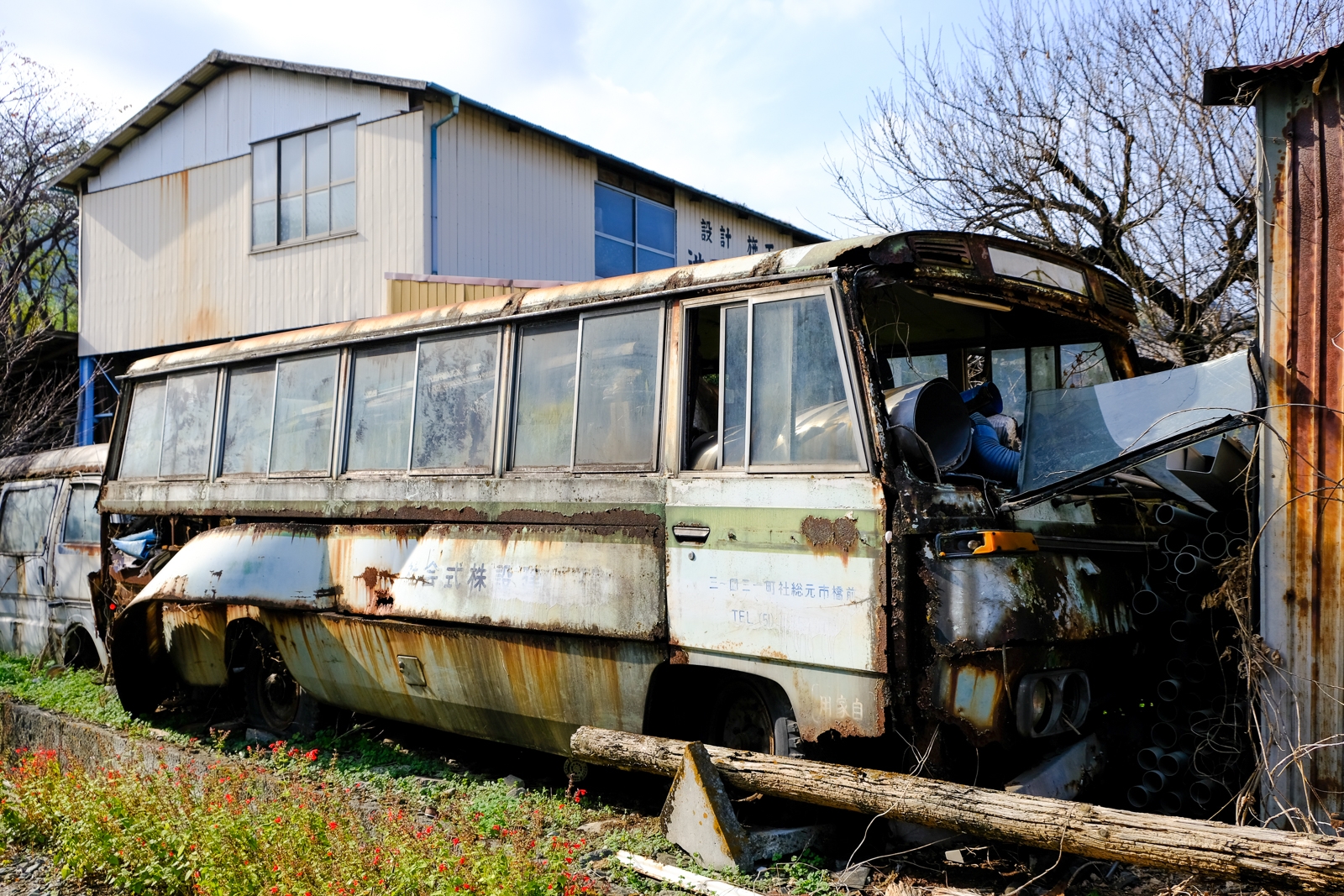 藤岡市浄法寺の廃バス 廃墟検索地図