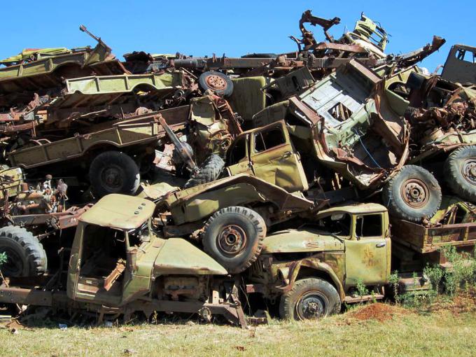 エリトリアの戦車の墓場 廃墟検索地図